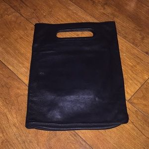 Vintage Black leather Helmut Lang purse